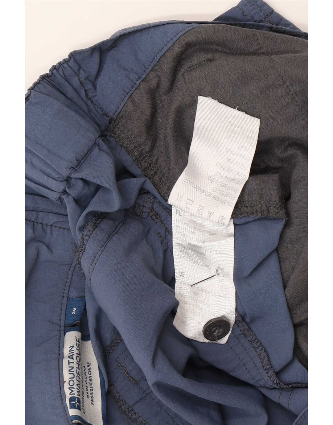 Mountain Warehouse Short cargo pour homme W36 en nylon bleu marine Taille L