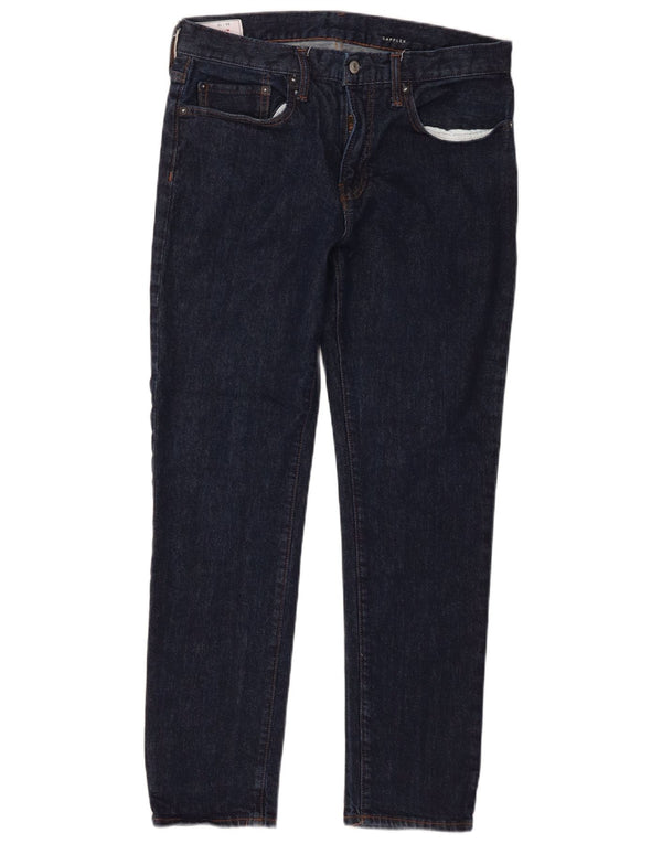 Gap Mens Slim Jeans W31 L30 Navy Blue Cotton