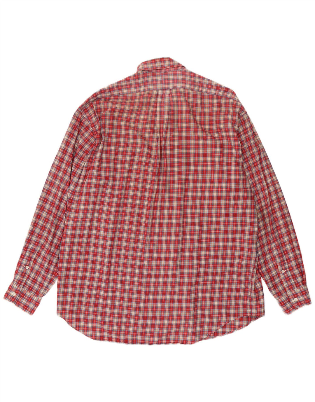RALPH LAUREN Chemise ample en flanelle Blake pour hommes, grand carreaux rouges en coton