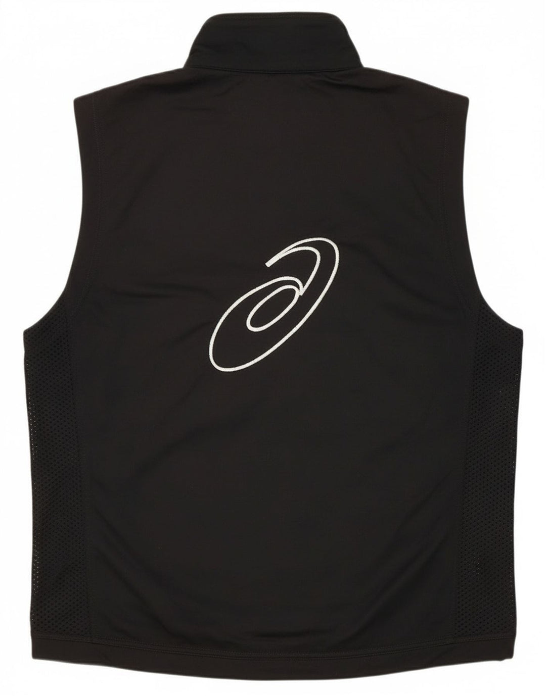 Asics Veste de survêtement sans manches graphique pour hommes, grand noir