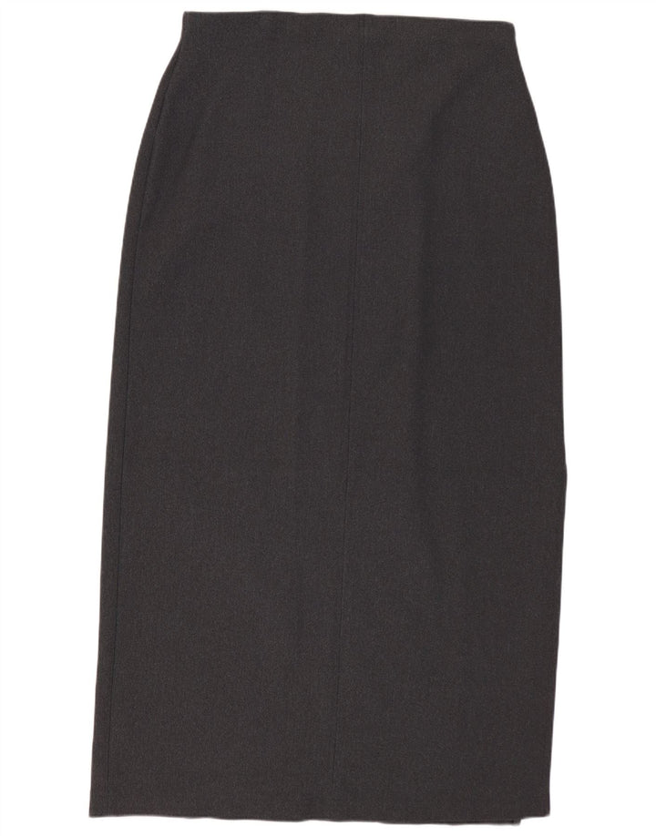 Marks & Spencer Jupe mi-longue pour femme UK 16 Large W32 Nylon gris