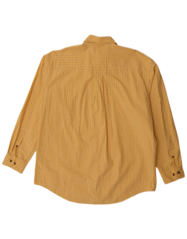 Timberland Chemise Homme Grand Carreau Jaune Coton
