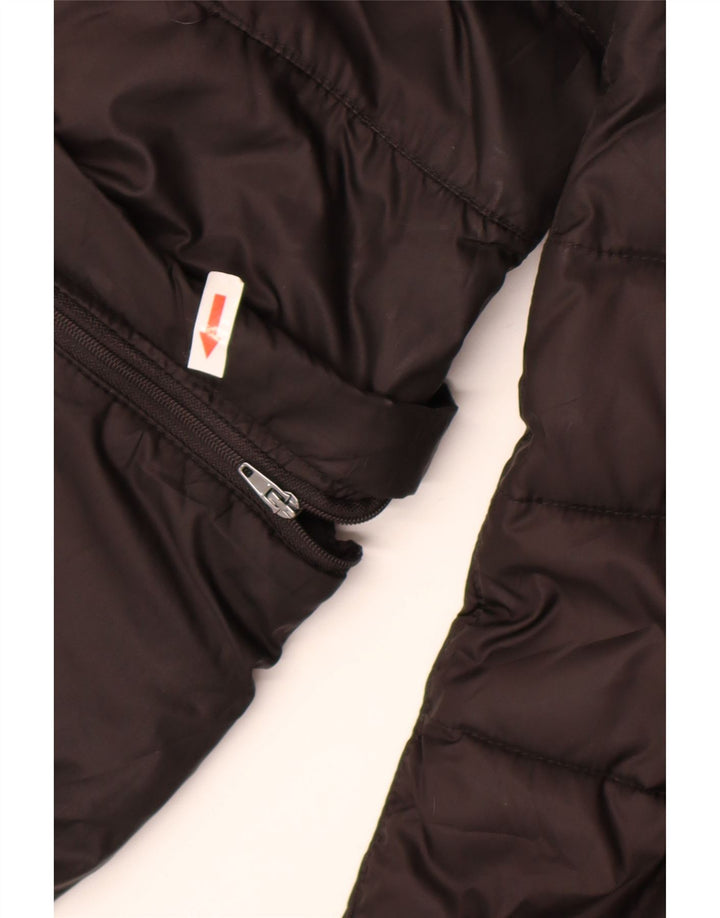 Geox Respira Veste matelassée surdimensionnée pour femme UK 10 Small Noir Polyester