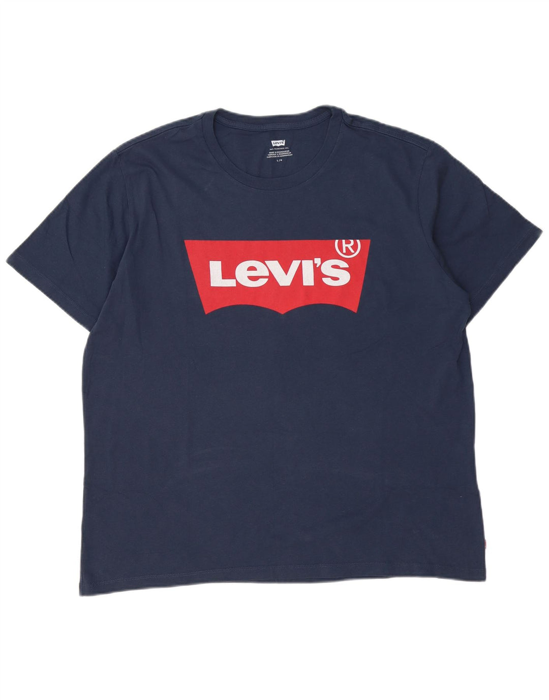 Levi's T-Shirt Graphique Homme Bleu Marine Large