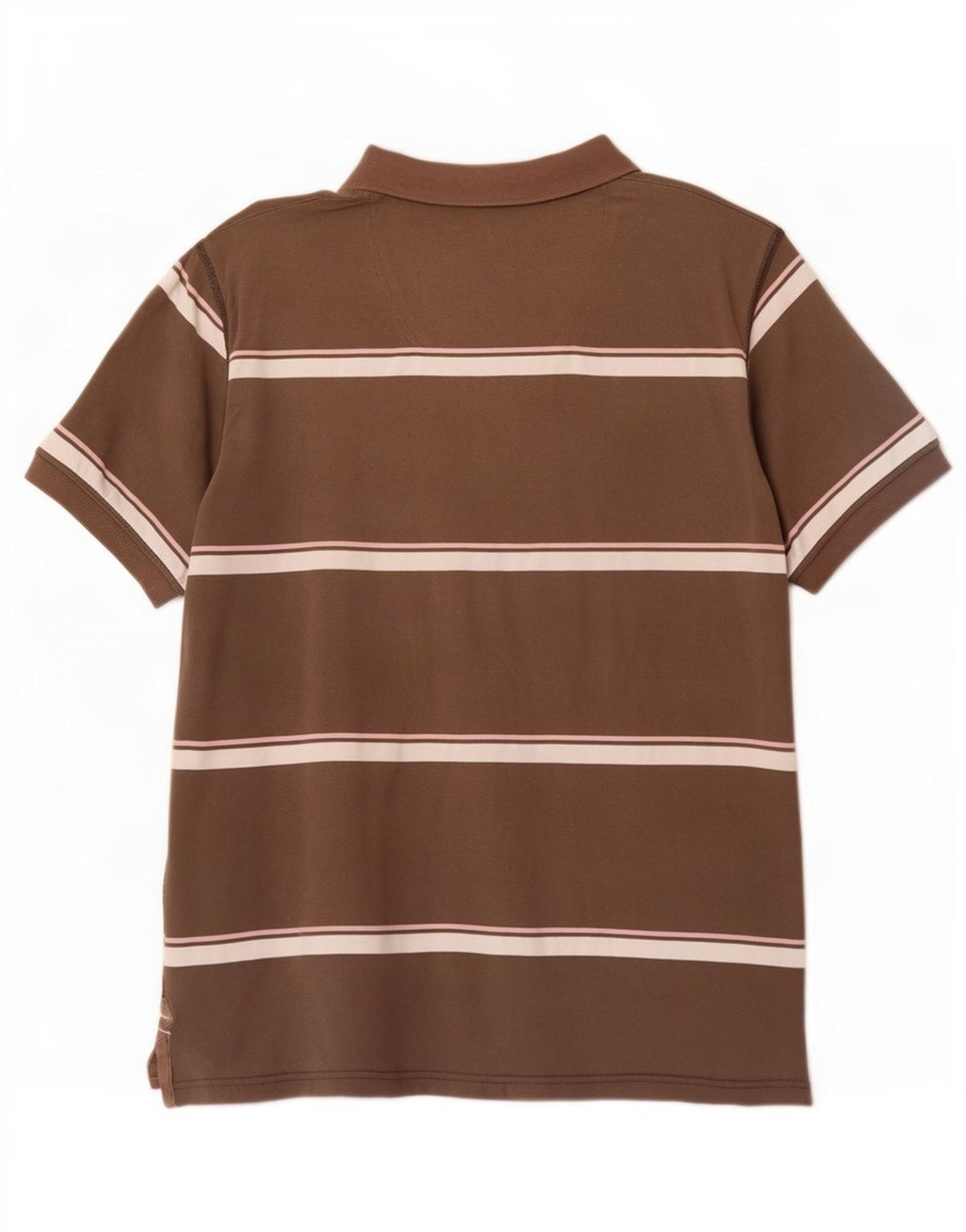 Polo Homme Fat Face Coton Rayé Marron Moyen