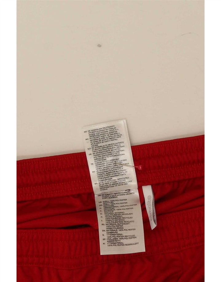 Adidas Short de sport Climalite pour homme Large Rouge Colorblock Polyester