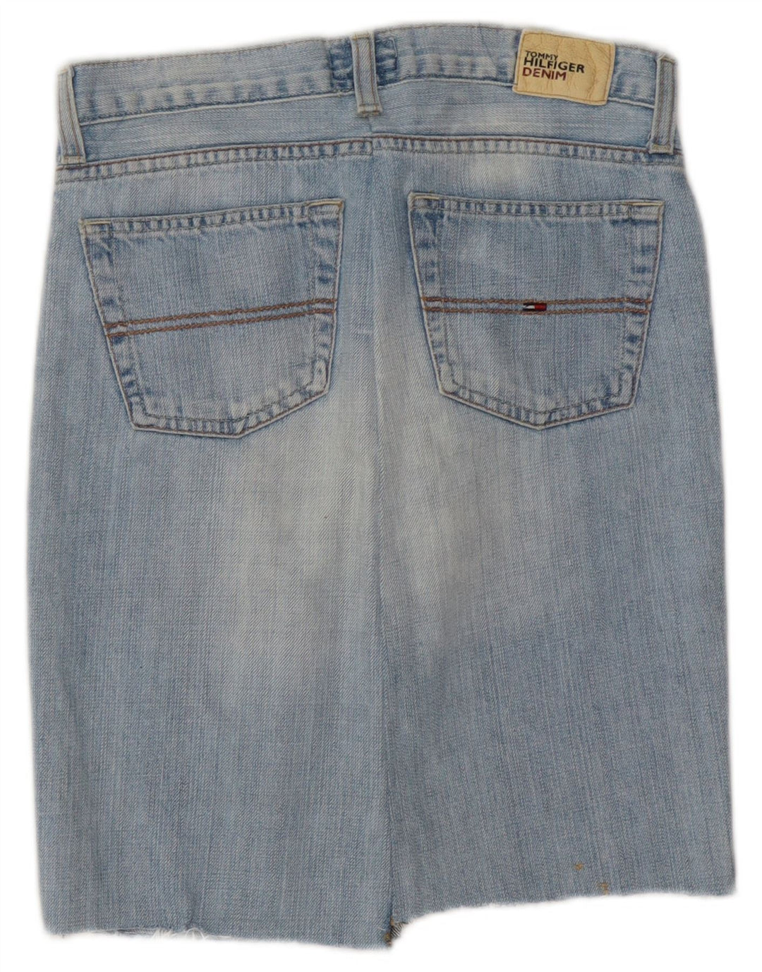 TOMMY HILFIGER Jupe En Jean Femme W28 Bleu Moyen Coton