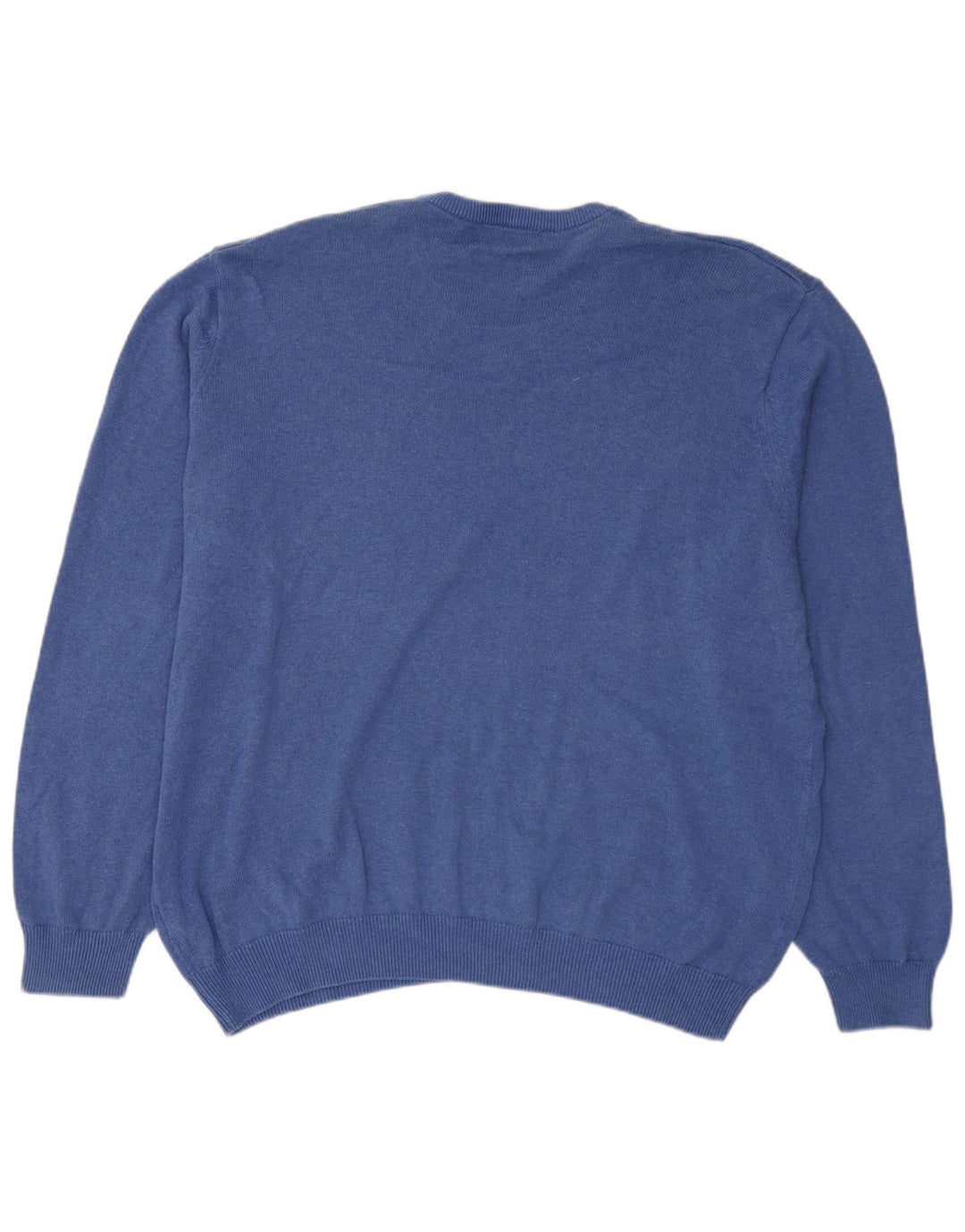 Marks & Spencer Pull col V pour homme en coton bleu 3XL