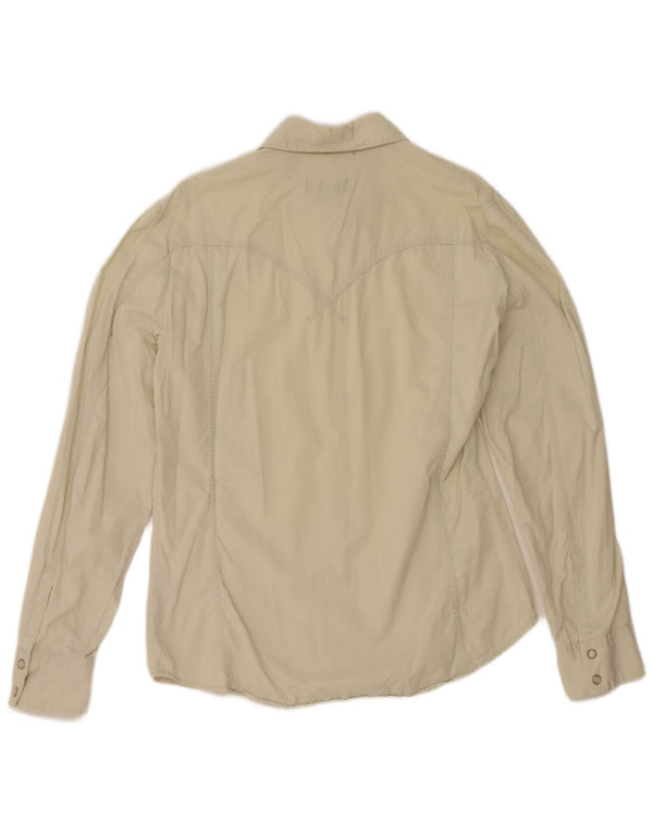 Diesel Chemise en velours côtelé pour homme Large Beige Coton