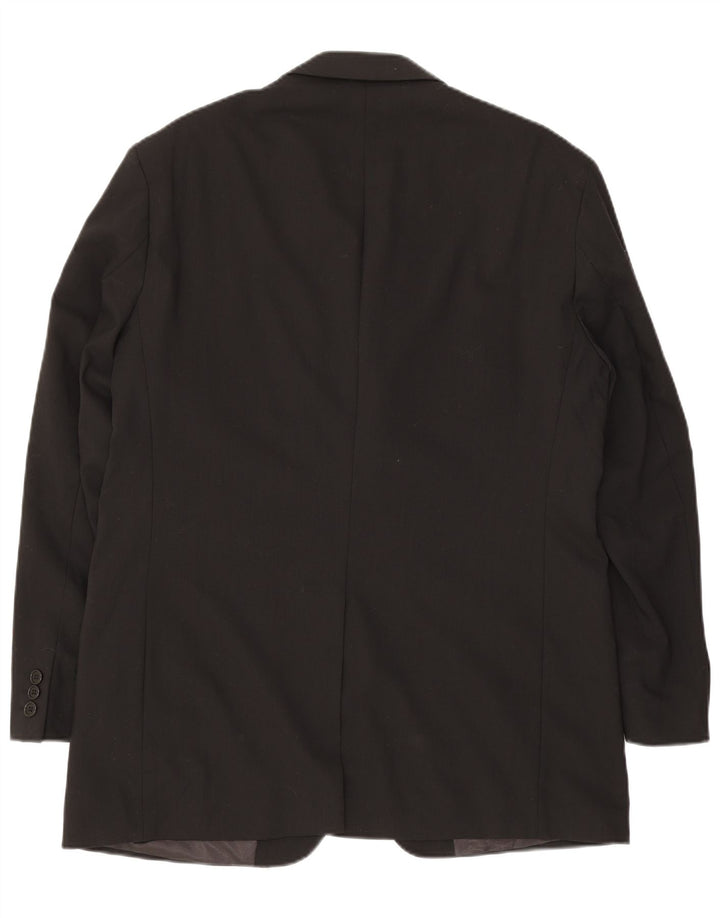 Marks & Spencer Veste blazer à 3 boutons pour homme UK 42 Grande laine vierge noire