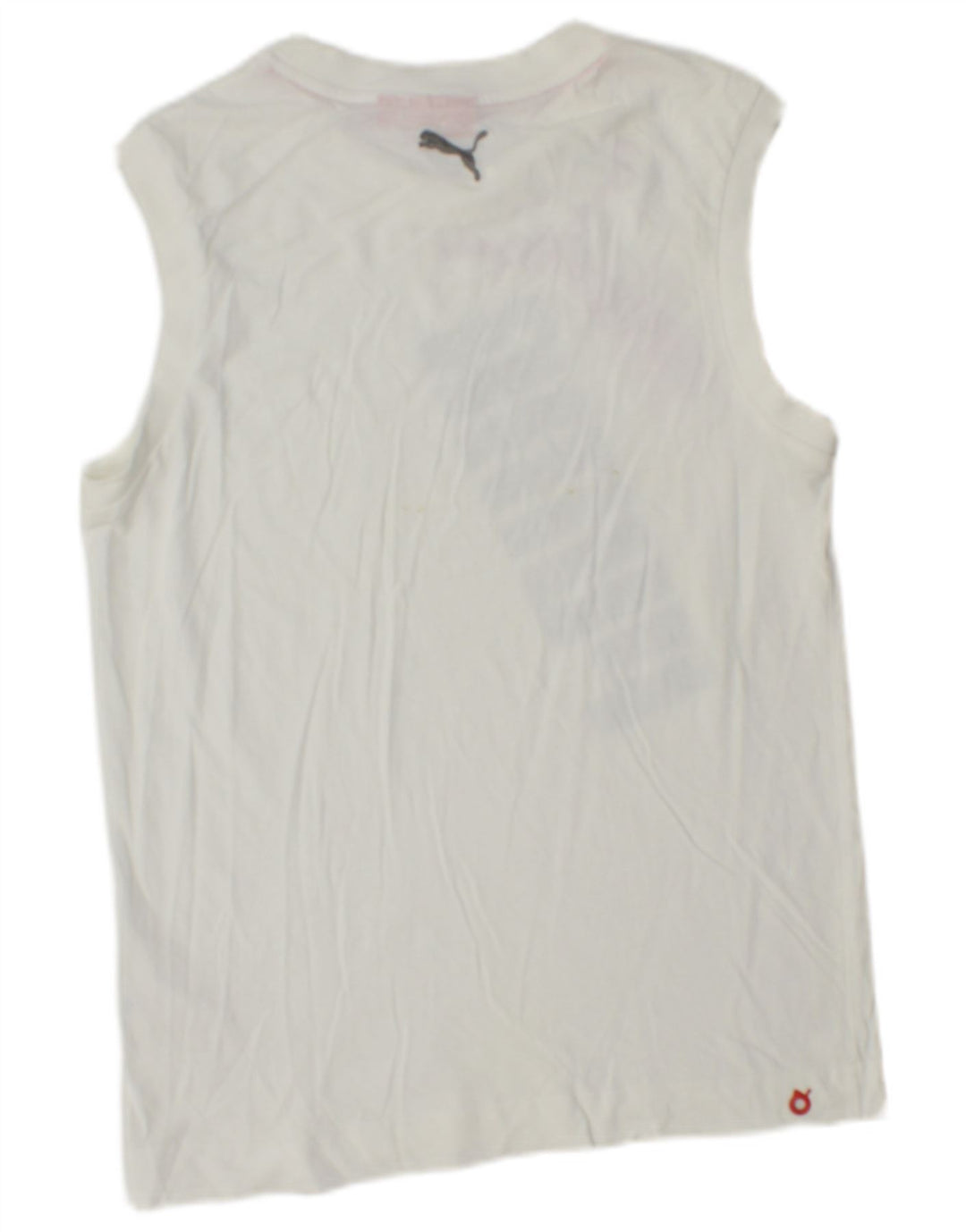 PUMA Débardeur Graphic Homme Petit Blanc