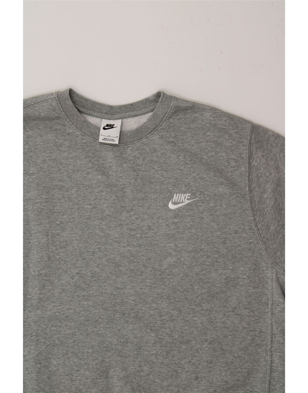 NIKE Sweat-shirt pour homme en coton gris Large
