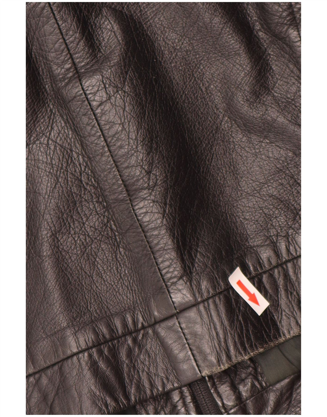 veste en cuir homme vintage IT 50 Grand cuir noir