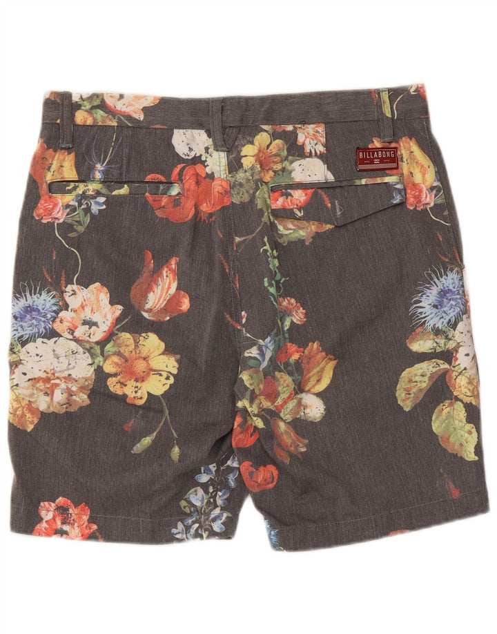 Billabong Short Chino Homme W30 Gris Moyen Floral Polyester