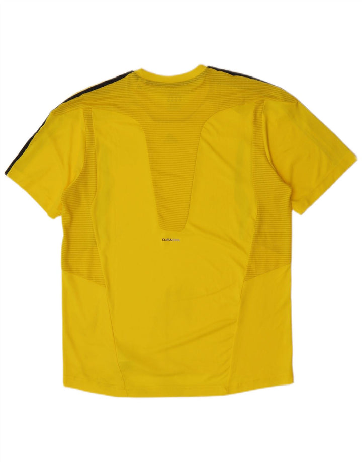 Adidas Hommes Climacool T-Shirt Haut Large Jaune Polyester