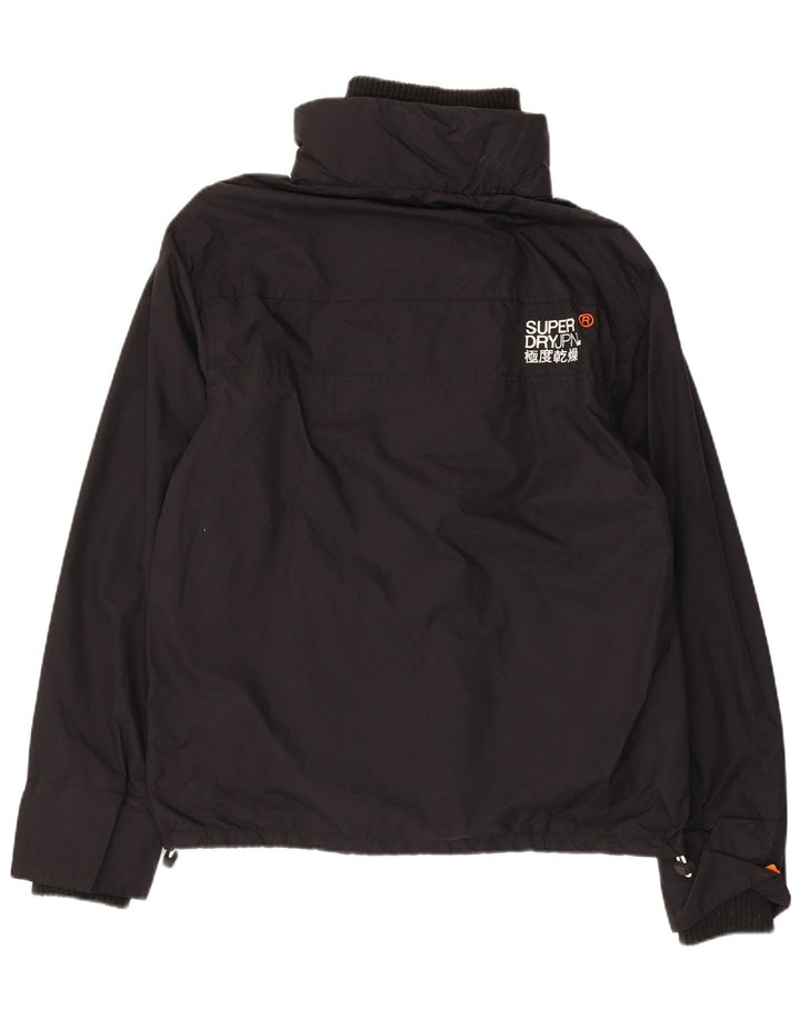 Superdry Veste coupe-vent graphique Windcheater pour femme UK 16 Large Noir