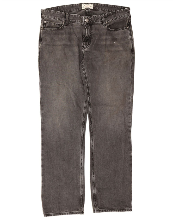Fat Face Jean droit homme W36 L32 gris coton