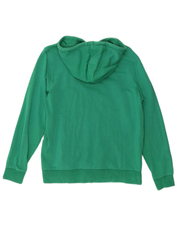 Marks & Spencer Pull à capuche coupe régulière pour femme en coton vert moyen UK 12