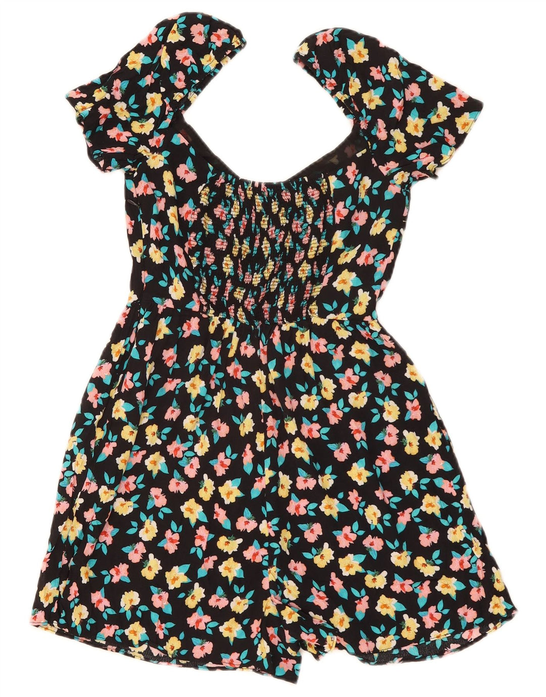 Zara Combishort Femme UK 8 Petit Noir Floral