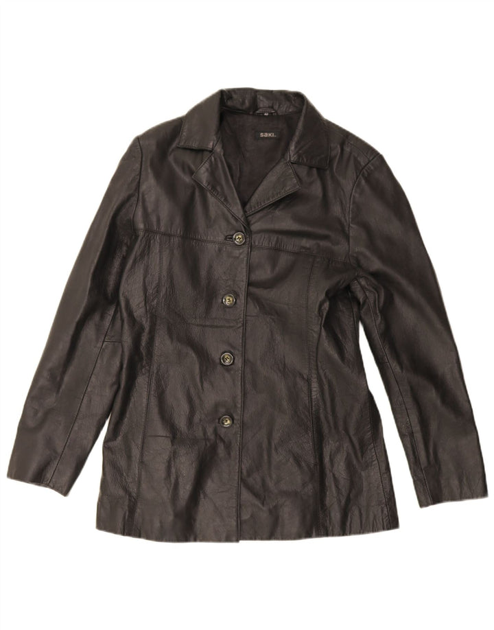 Veste en cuir femme Saki EU 40 cuir noir moyen