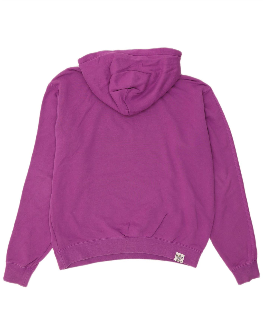 Adidas Pull à capuche graphique surdimensionné pour homme en coton violet moyen