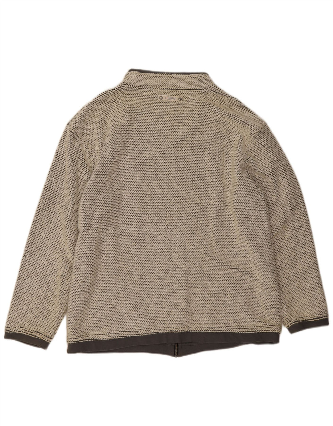 Weird Fish Veste de survêtement pour homme en coton beige Taille L