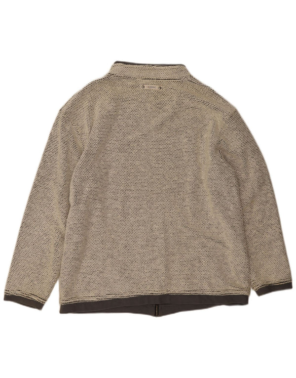 Weird Fish Veste de survêtement pour homme en coton beige Taille L