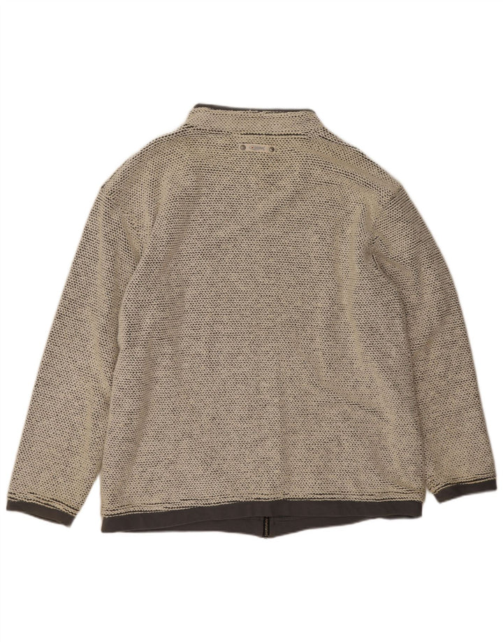 Weird Fish Veste de survêtement pour homme en coton beige Taille L