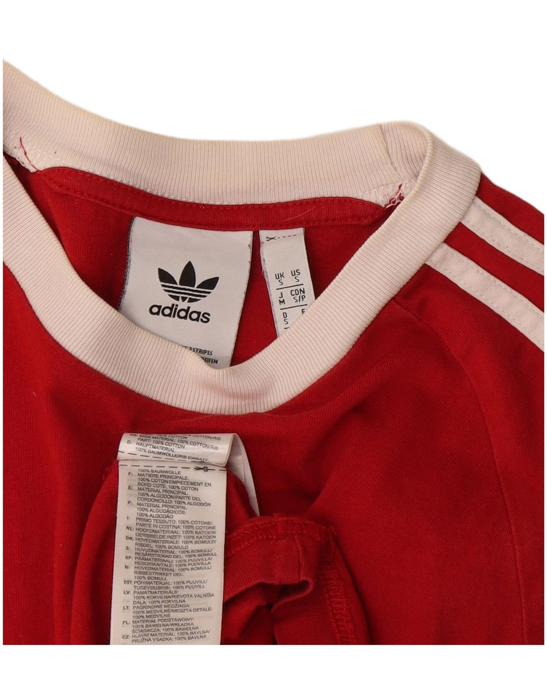 Adidas T-Shirt Homme Haut Petit Rouge Coton