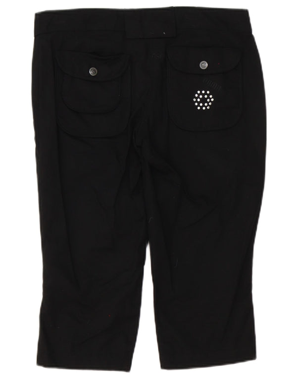 Puma Pantalon Capri Taille Basse Femme UK 8 Small W30 L17 Noir