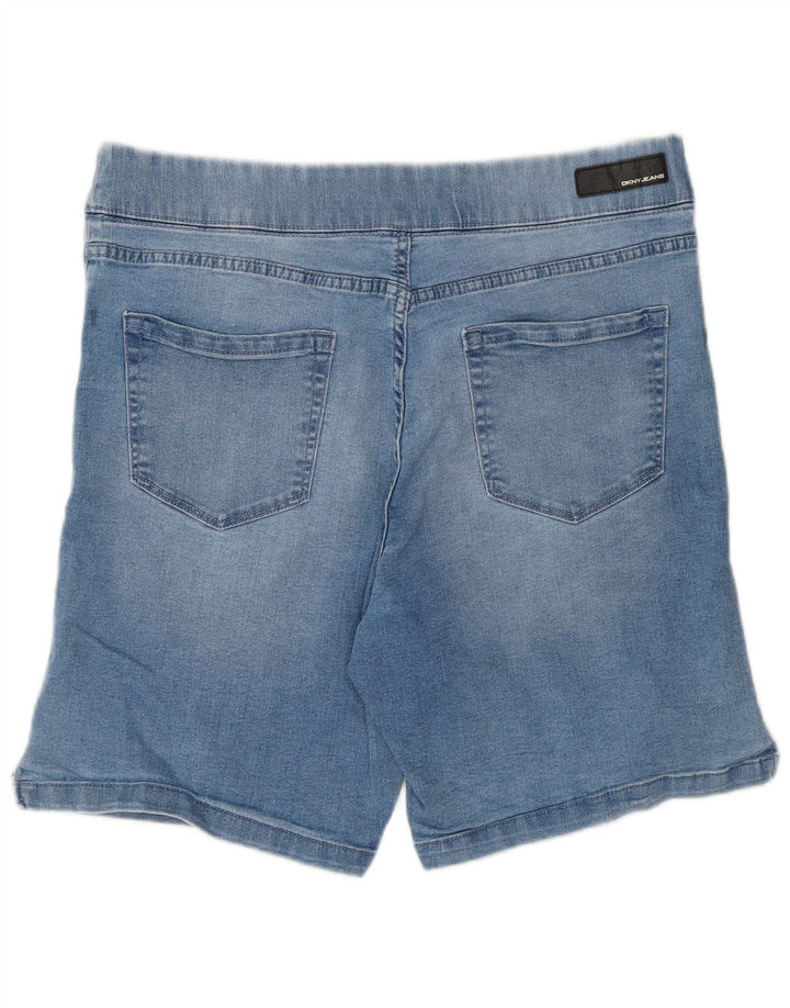 DKNY Short en Jean Femme Large W34 Bleu Coton