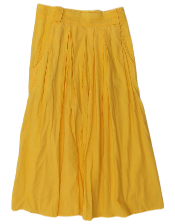 jupe trapèze femme vintage W24 XS Jaune