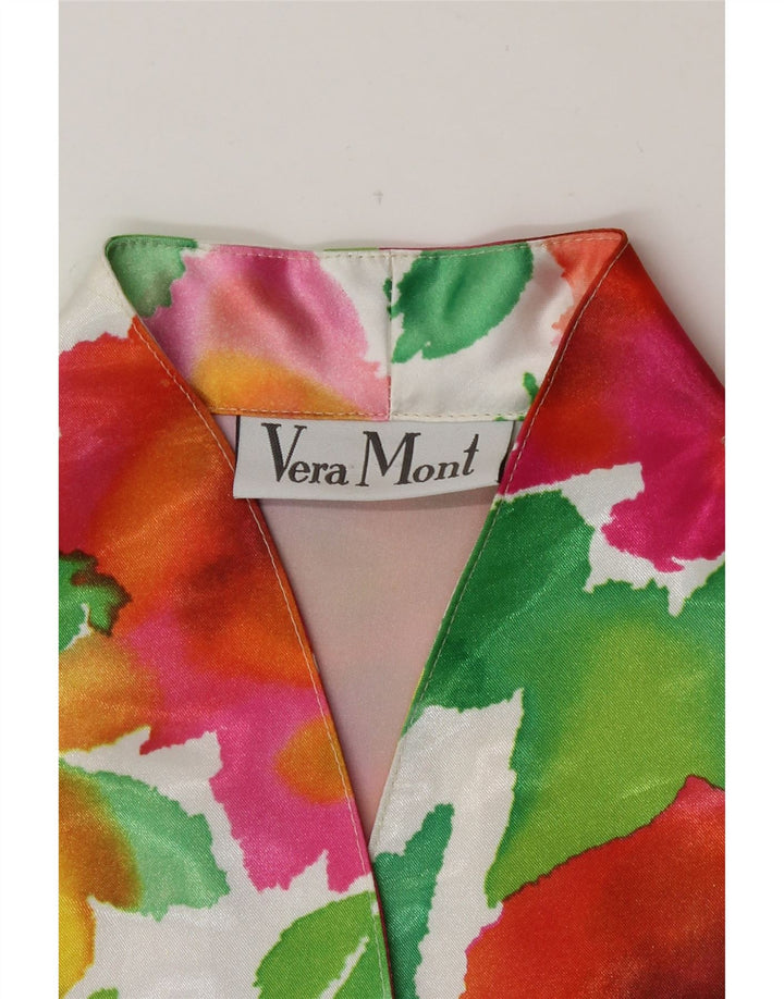 Vera Mont Chemisier transparent pour femme UK 12 Medium Multicolore Floral