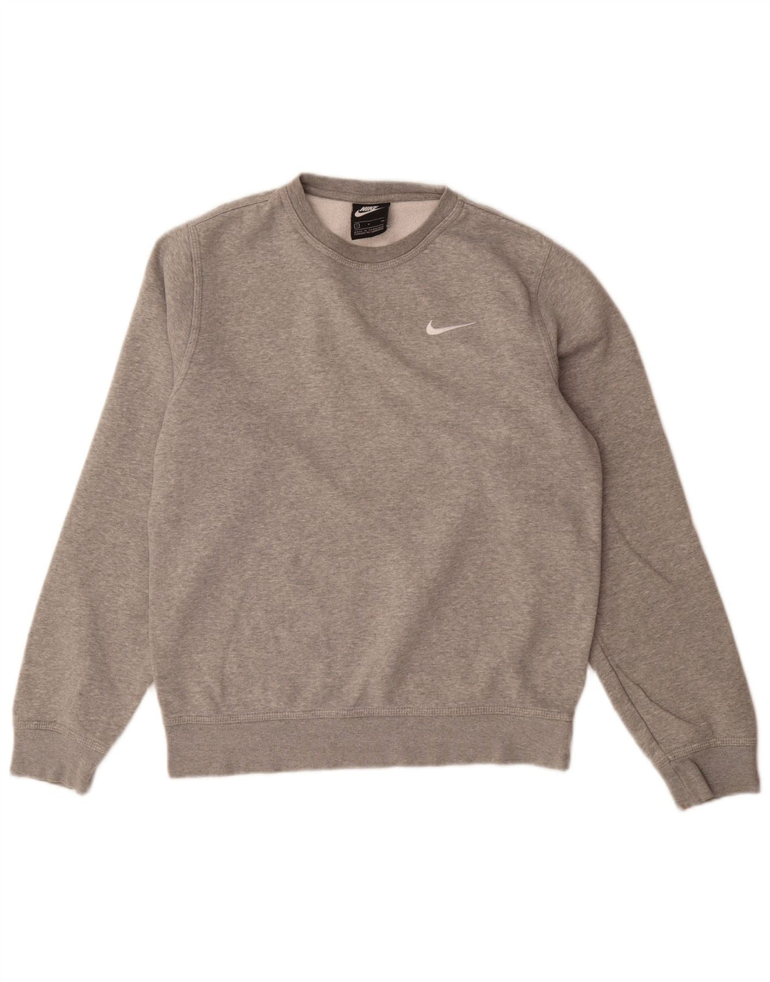 Nike Sweat-shirt pour homme en coton moucheté Gris Taille S