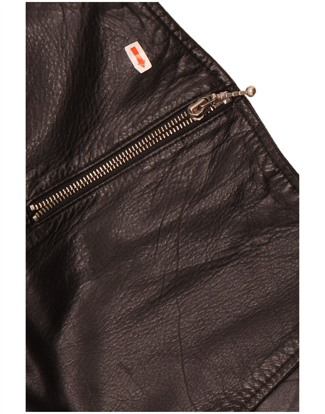 veste boléro en cuir femme vintage UK 12 Noir Moyen