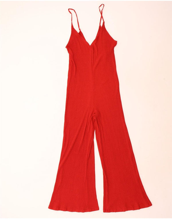 Zara Womens Trafaluc Combinaison sans manches UK 10 Petit Rouge