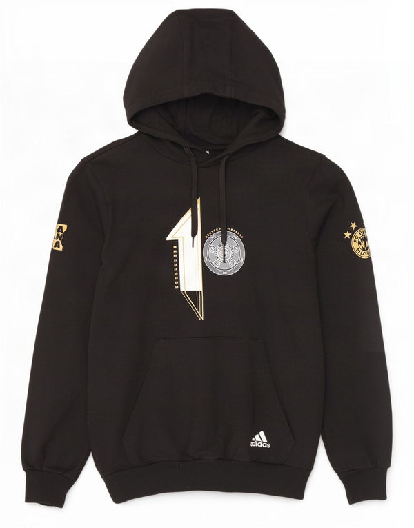 Adidas Pull à capuche graphique FC Bayern Munchen pour homme Petit coton noir
