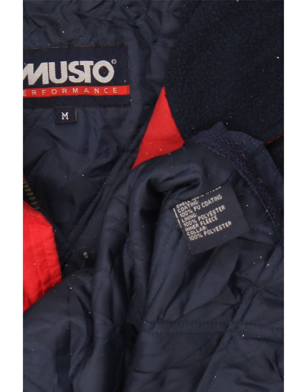Musto Veste coupe-vent pour homme UK 38 Medium Bleu Marine Nylon