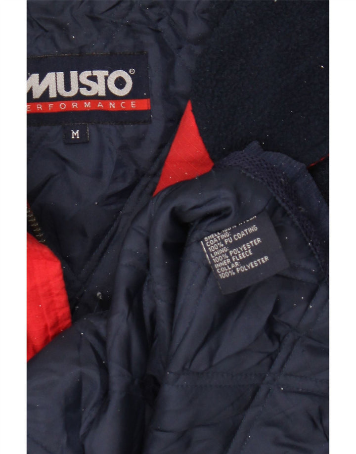 Musto Veste coupe-vent pour homme UK 38 Medium Bleu Marine Nylon