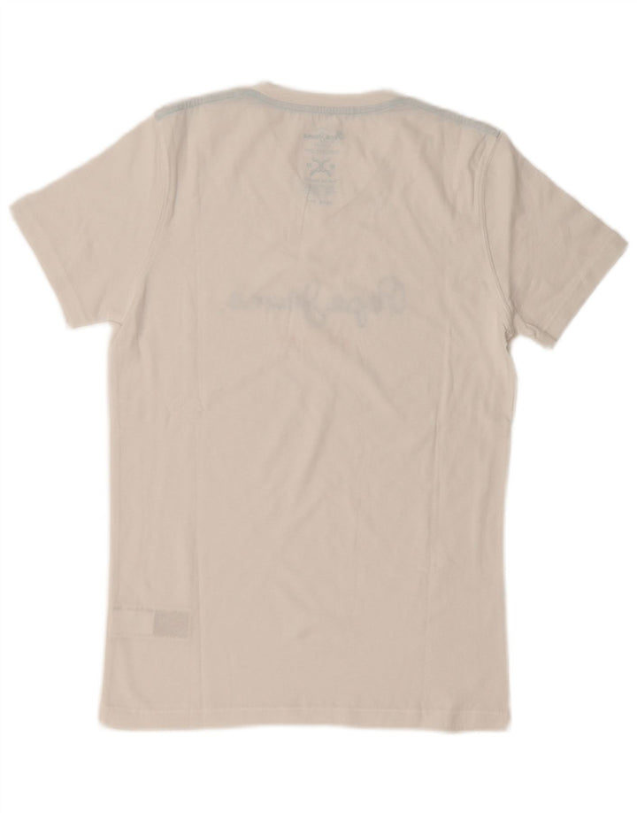 PEPE Jeans T-Shirt Graphique Homme Blanc Moyen Coton