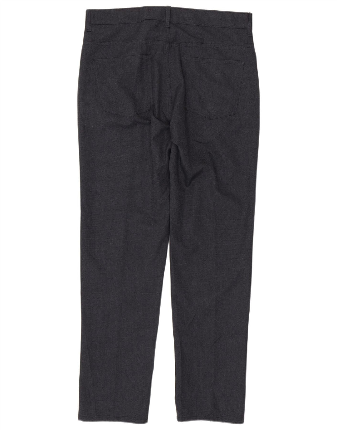 Marks & Spencer Pantalon de costume droit pour homme W34 L33 Bleu marine Polyester
