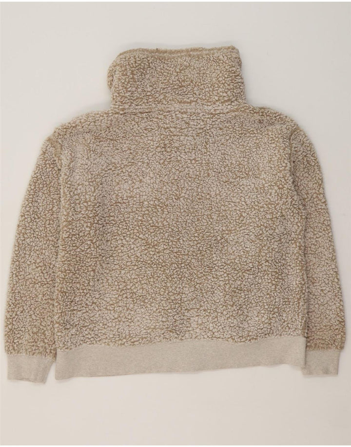 EDDIE BAUER Womens Oversized Fleece Jacket UK 18 XL Beige Vintage Eddie Bauer and Second-Hand Eddie Bauer from Messina Hembry 