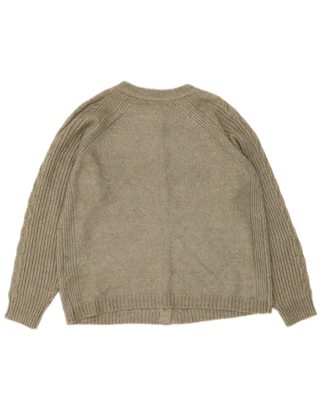 Marks & Spencer Pull Cardigan Femme UK 14 Kaki Moyen Polyester