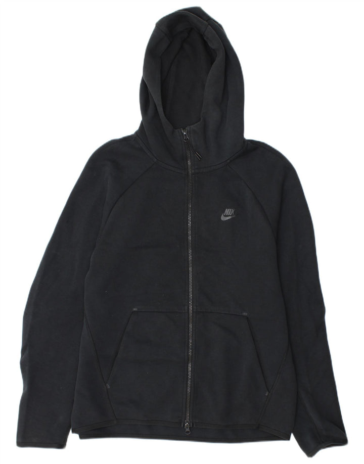Nike Sweat à capuche zippé pour homme en coton noir moyen