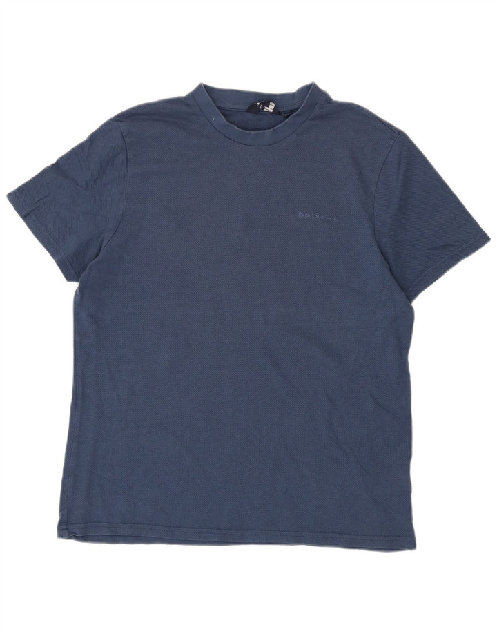 Ben Sherman T-Shirt Homme Bleu Marine Moyen Coton