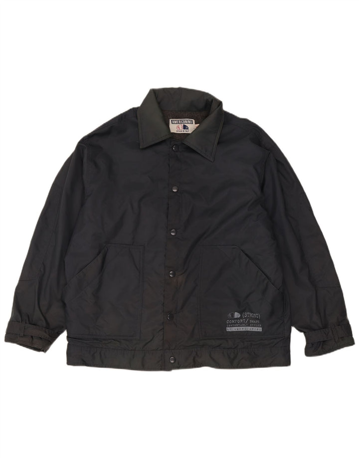 Americanino Veste Bomber Homme UK 40 Large Noir Nylon