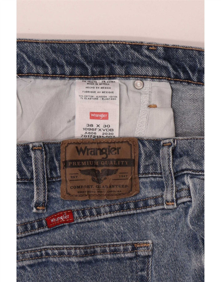 Wrangler Jean droit homme W38 L30 bleu coton