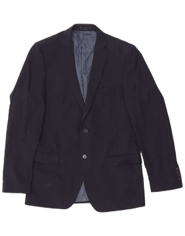 Marks & Spencer Veste blazer à 2 boutons pour homme UK 40 Grand carreaux bleu marine