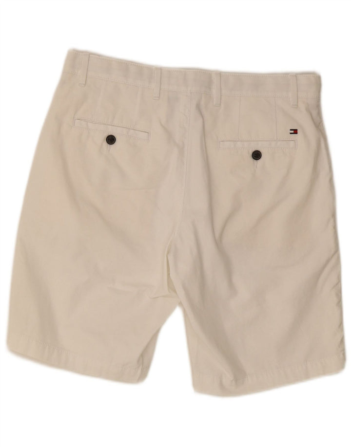 TOMMY HILFIGER Short Chino Homme W31 Coton Blanc Moyen