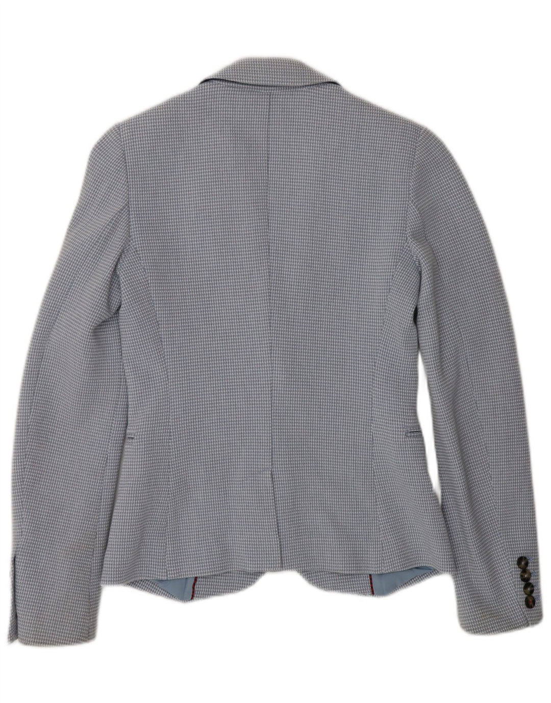 TOMMY HILFIGER Veste blazer à 2 boutons pour femme US 2 XS Bleu à carreaux en coton